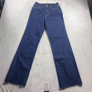 Judy Blue Mens Straight Fit Dark Wash Raw Hem Jeans JB82512DK Size 5 27